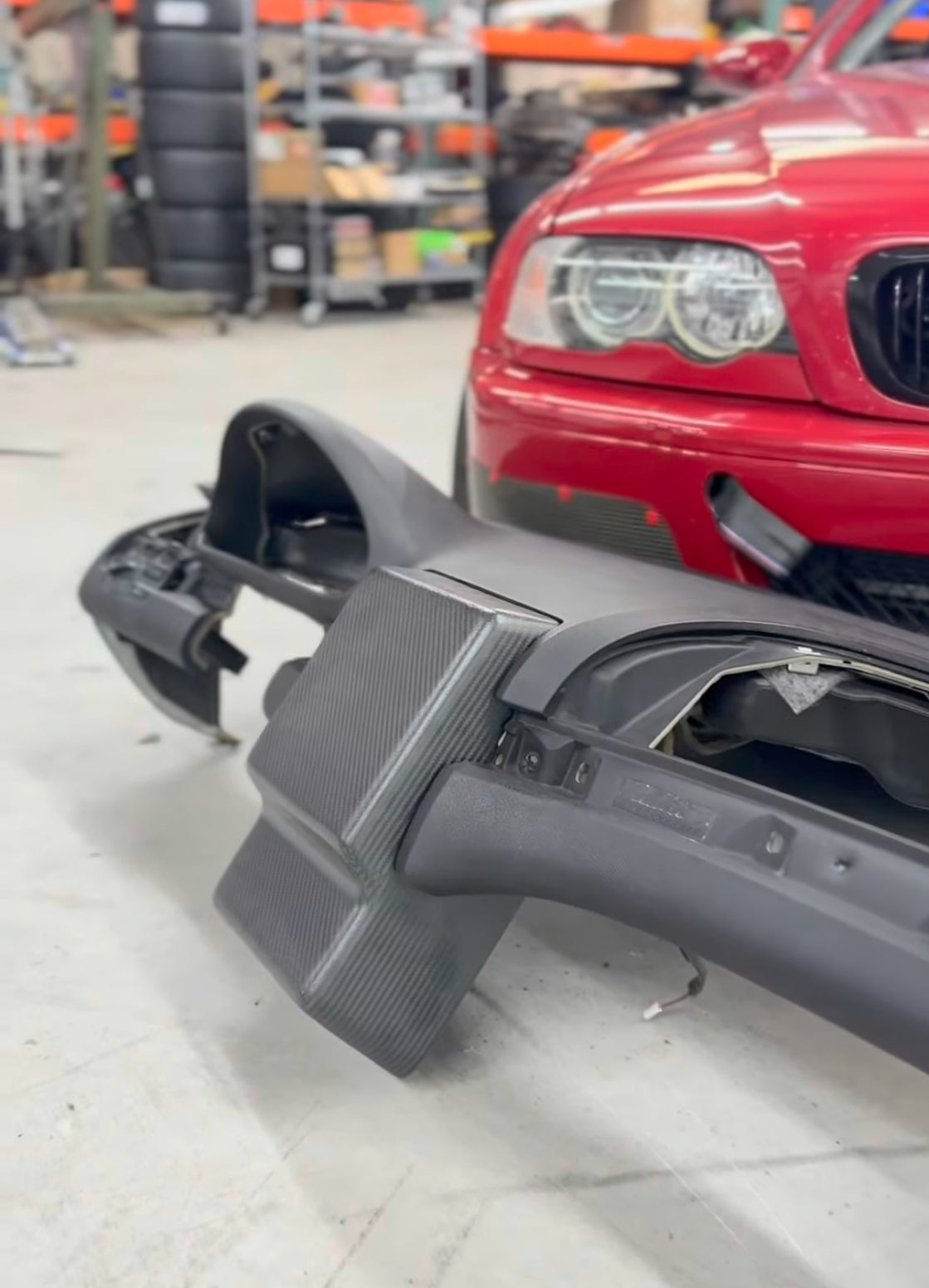 E46 Carbon fiber dash panel