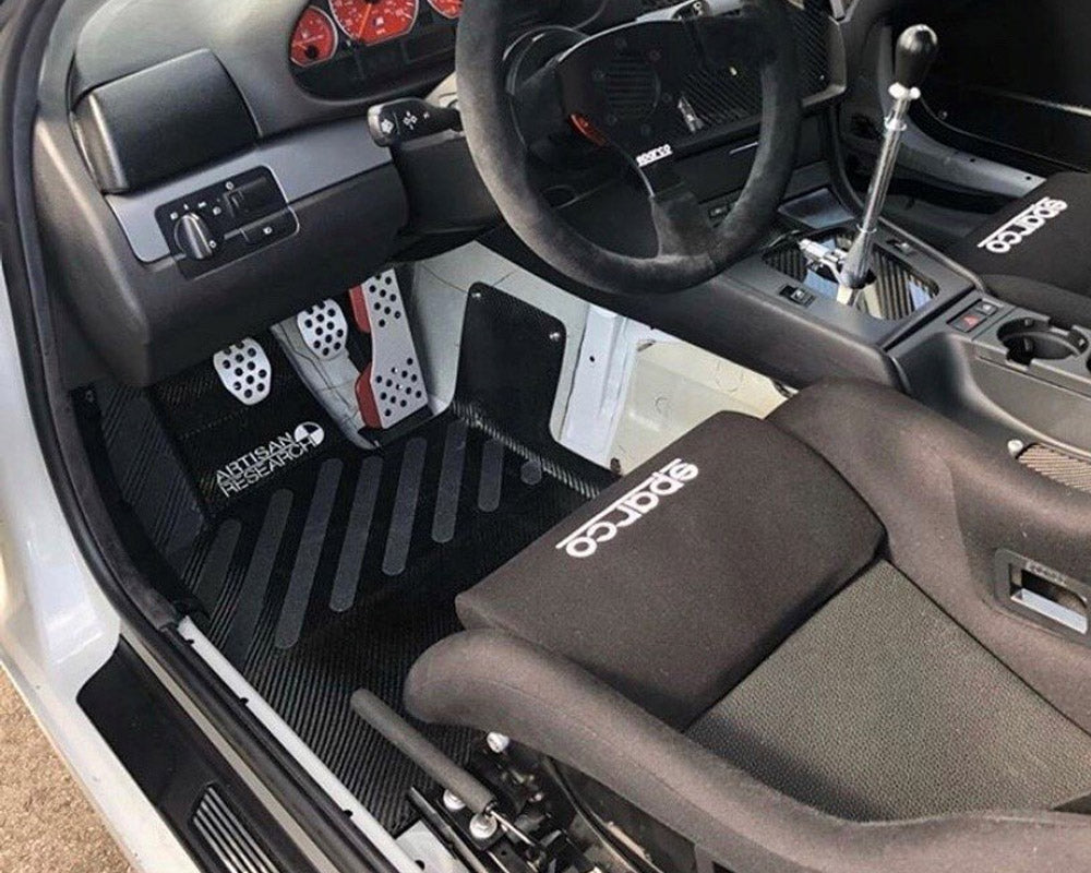 BMW E46 Carbon Fiber Driver's Floor Panel for Coupe, Sedan, and Wagon